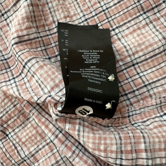 NWT Barbour Men's Deanhill Short Sleeve Button Down Seersucker Summer Shirt - Picture 6 of 10